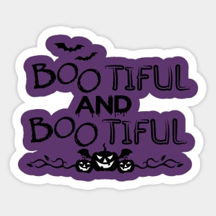 Boo-Tiful and Boo-Tiful - Halloween Sticker